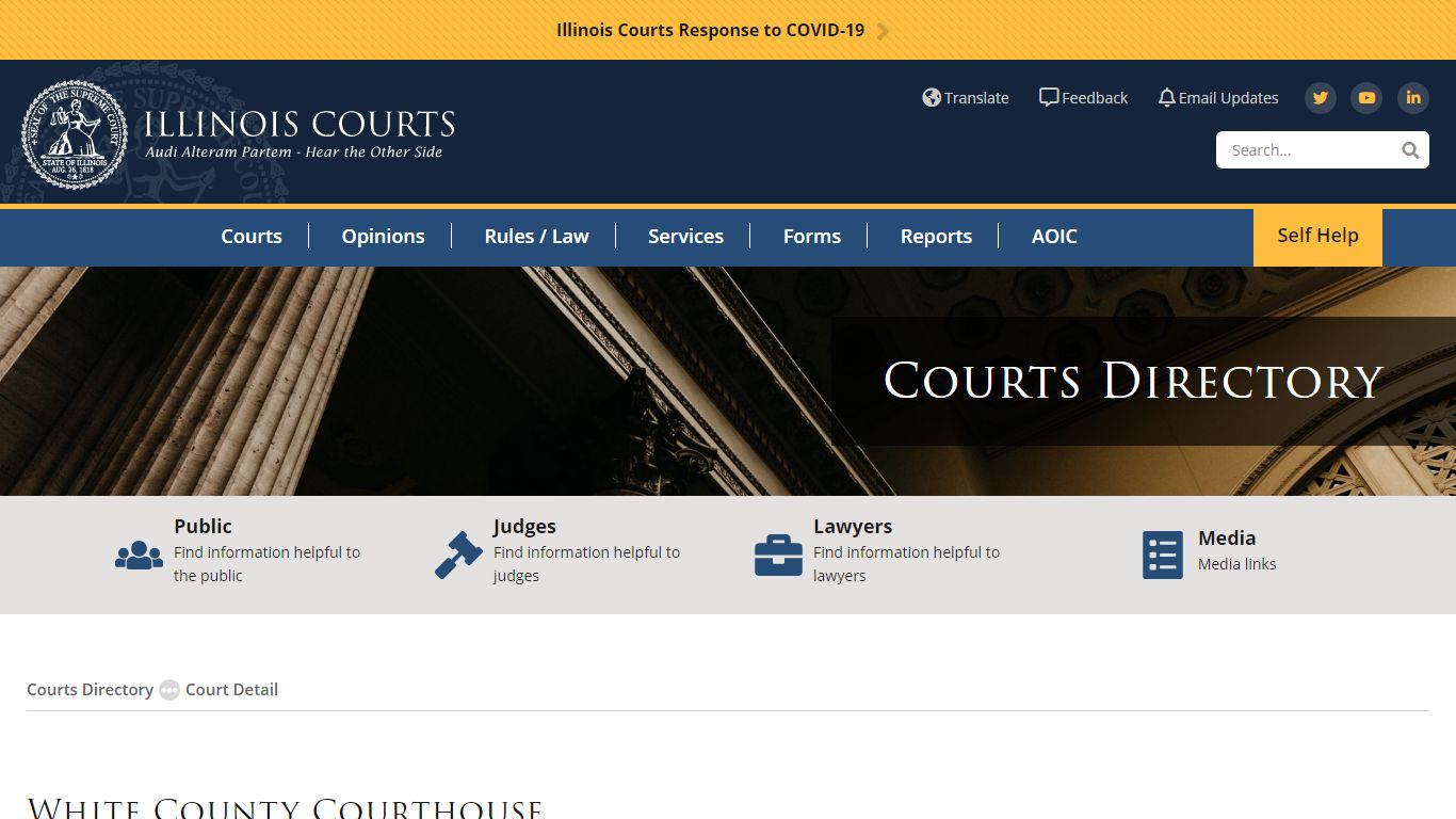 White County Courthouse - Administrative Office of the Illinois Courts